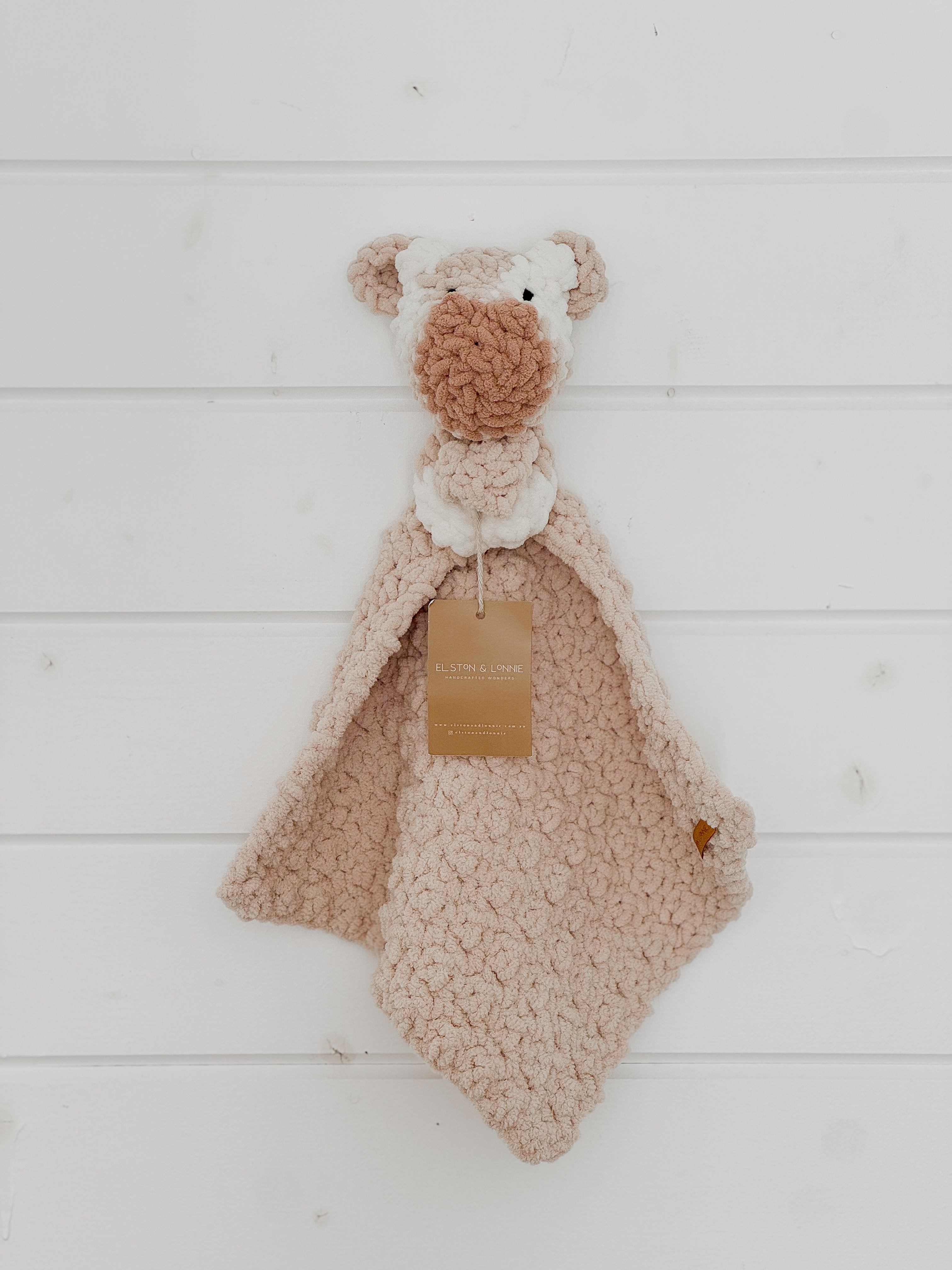 Blankie Friend Mini Moo | Beige + White + Latte