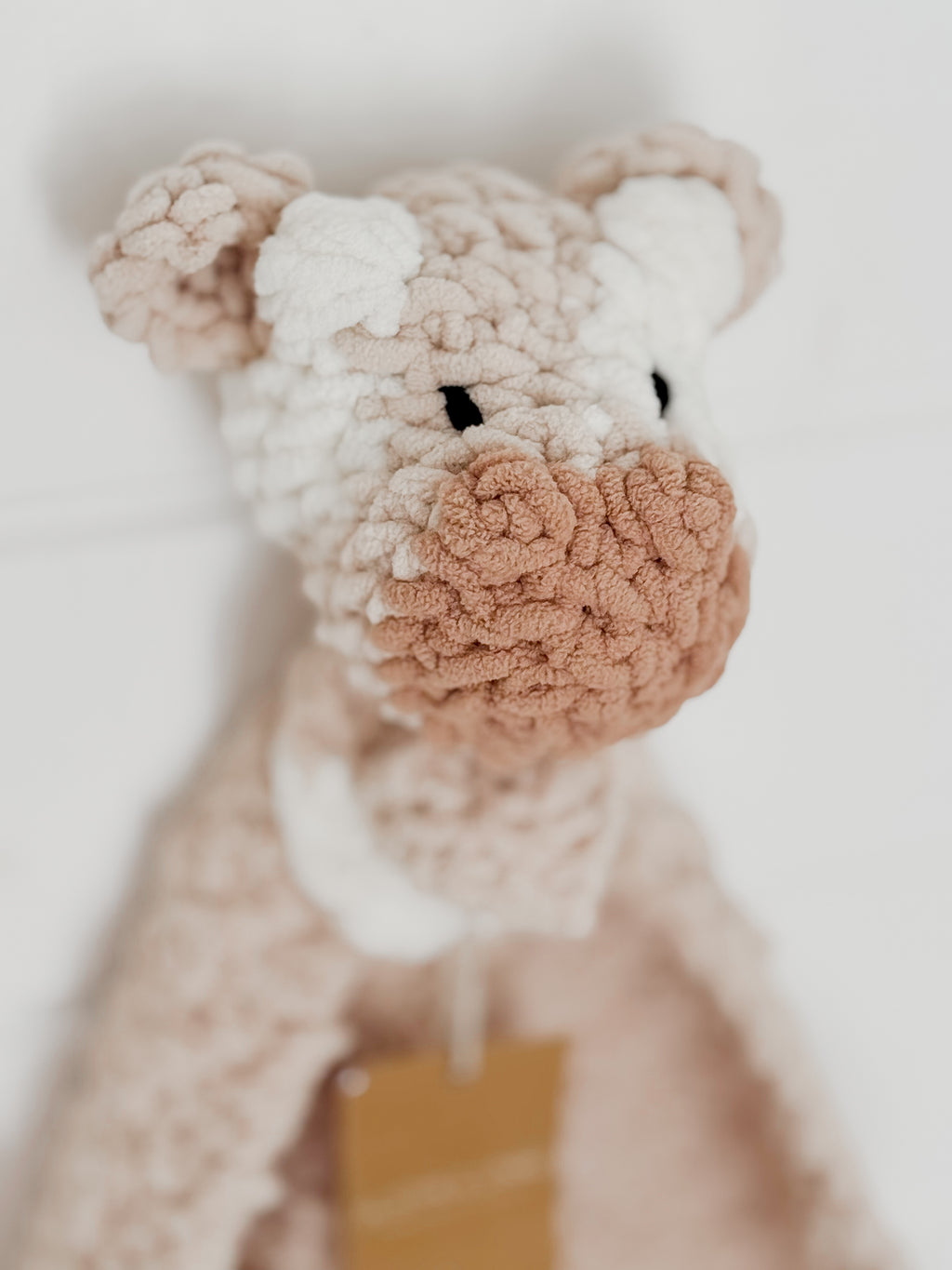 Blankie Friend Mini Moo | Beige + White + Latte