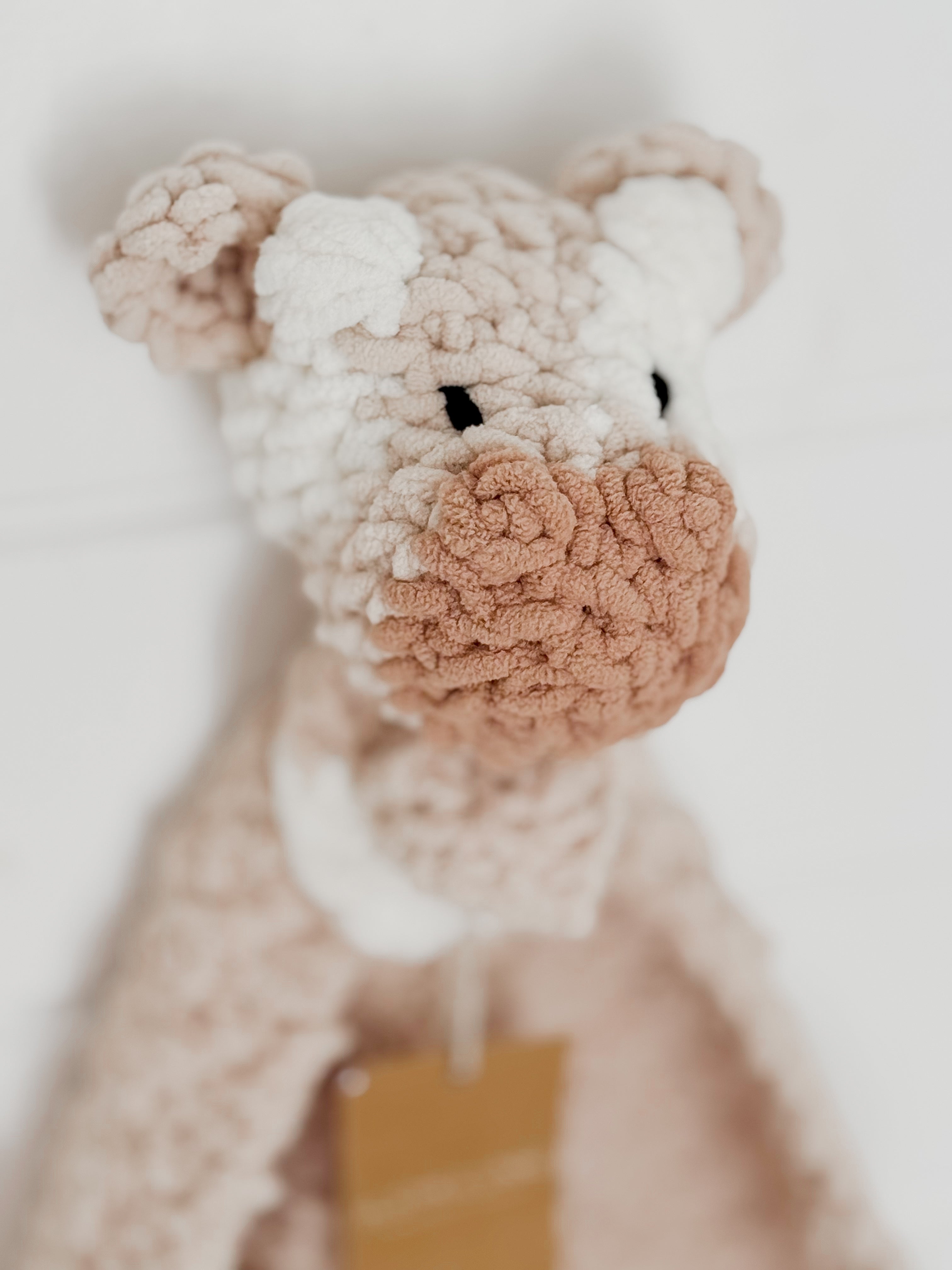 Blankie Friend Mini Moo | Beige + White + Latte