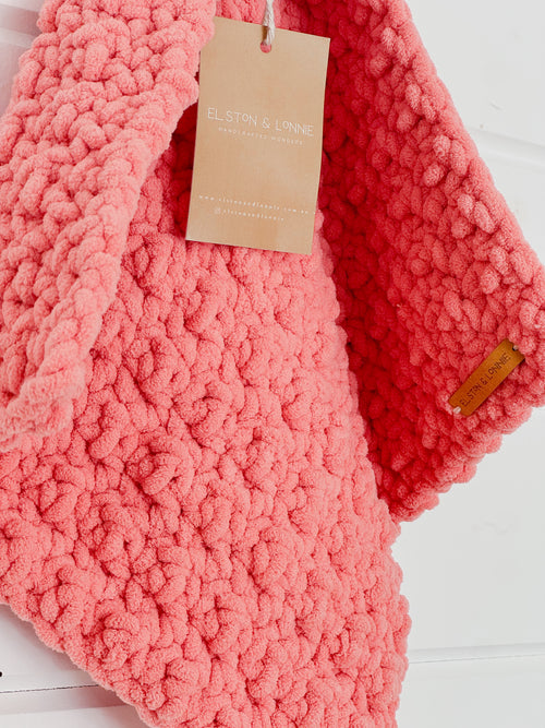 Blankie Friend Mini Moo | Salmon + Pale Pink + Latte