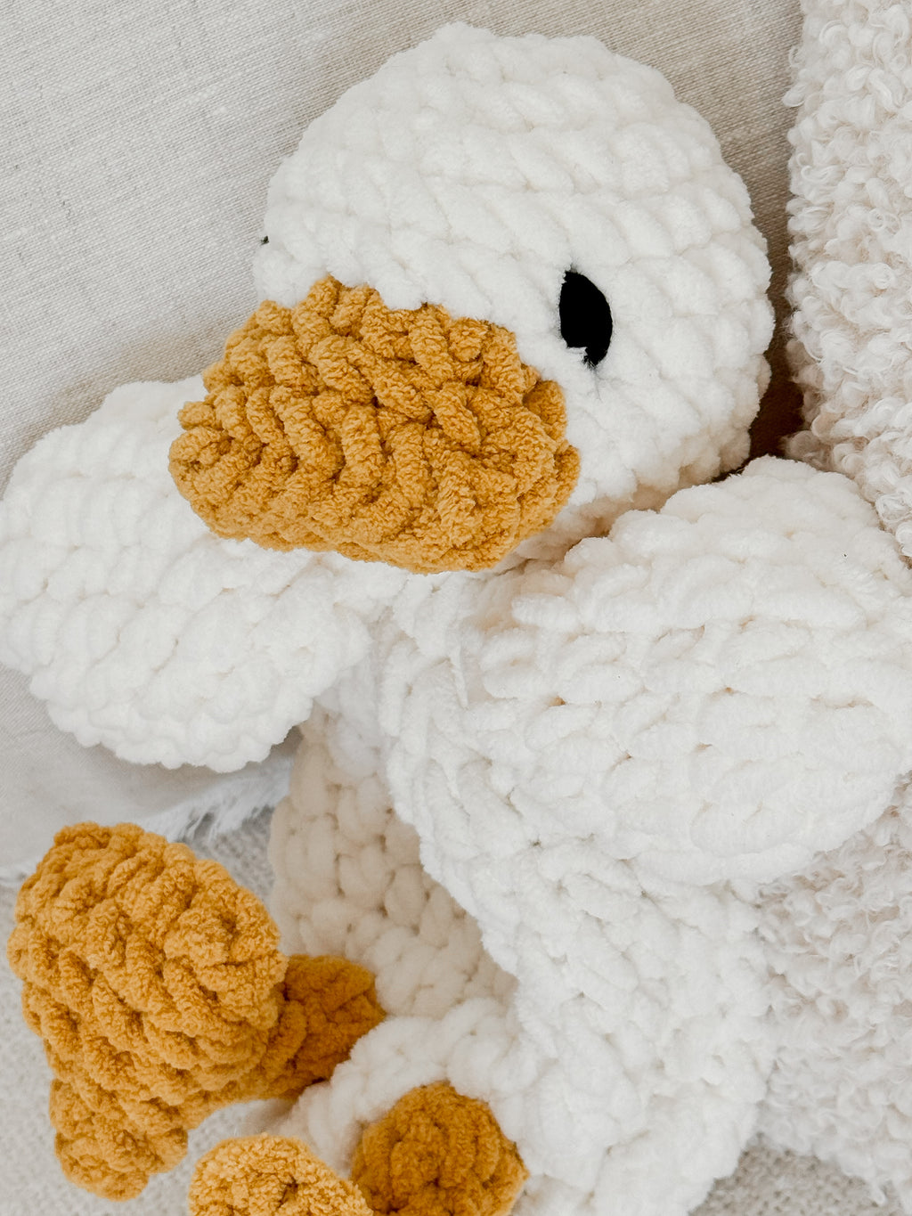 Della Duck | White + Mustard