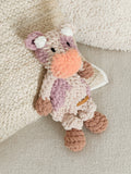 Mini Moo Snuggler | Beige + Soft Mauve + Peach + Latte Brown