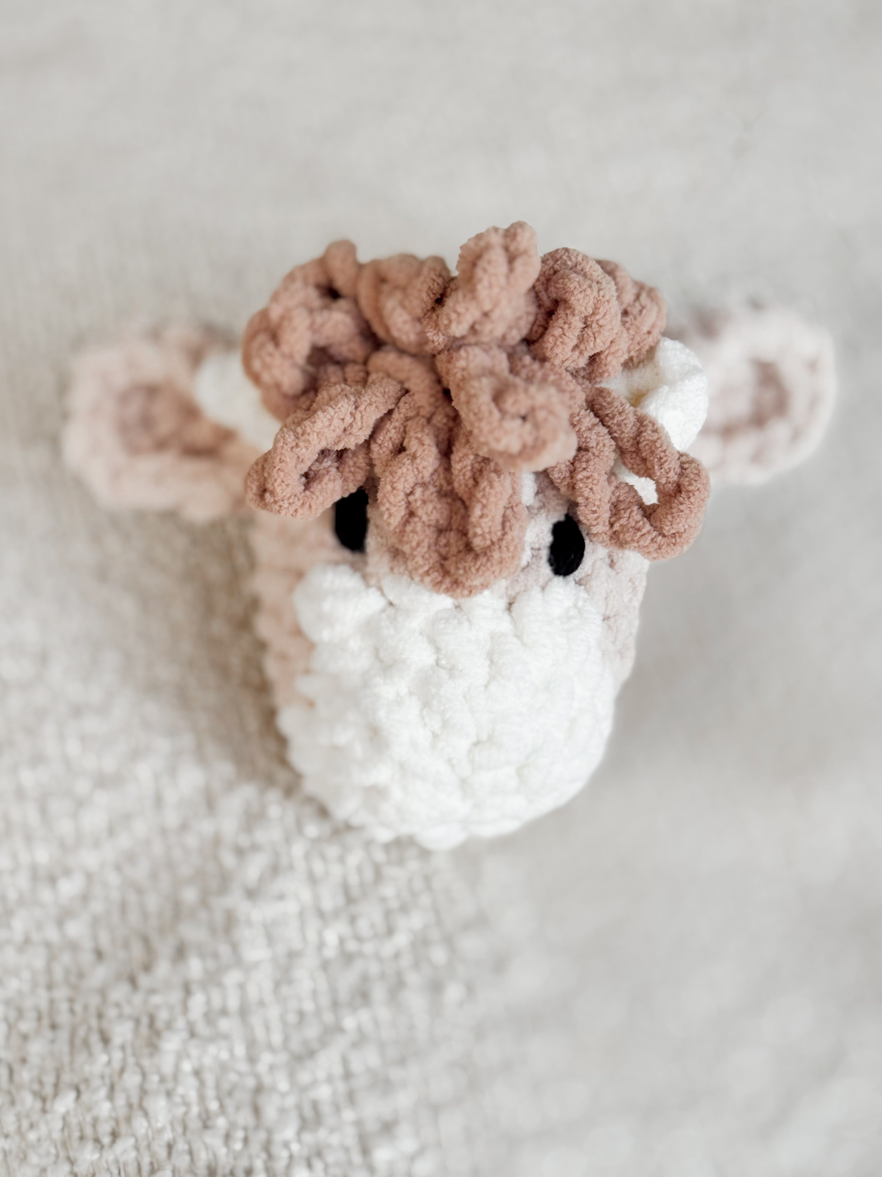 Mini Moo Blankie Friend Crochet Pattern By Elston and Lonnie