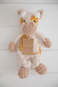 Mini Moo Snuggler | Warm Beige + Mustard