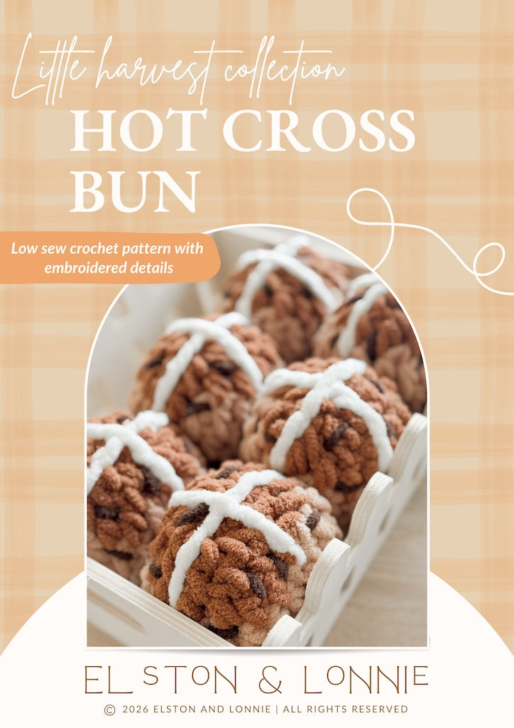 Hot Cross Bun Crochet Pattern