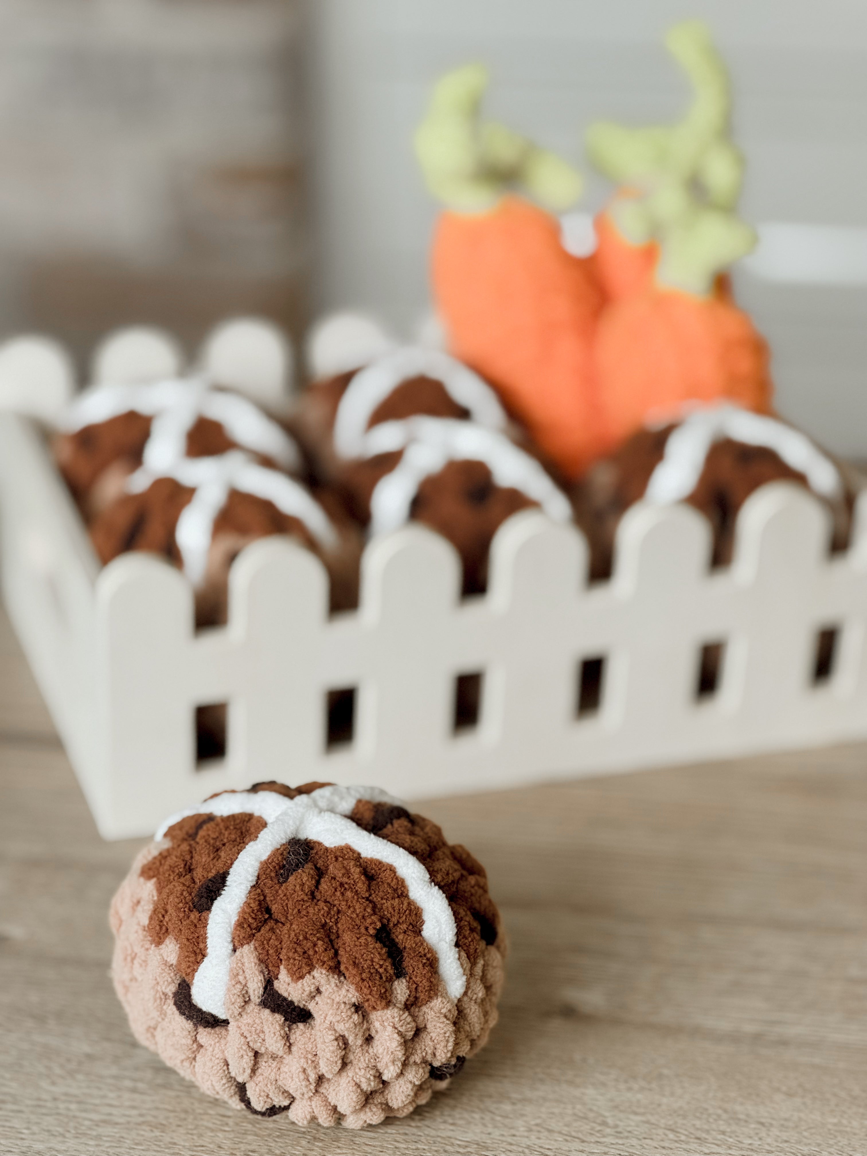 Hot Cross Bun Crochet Pattern