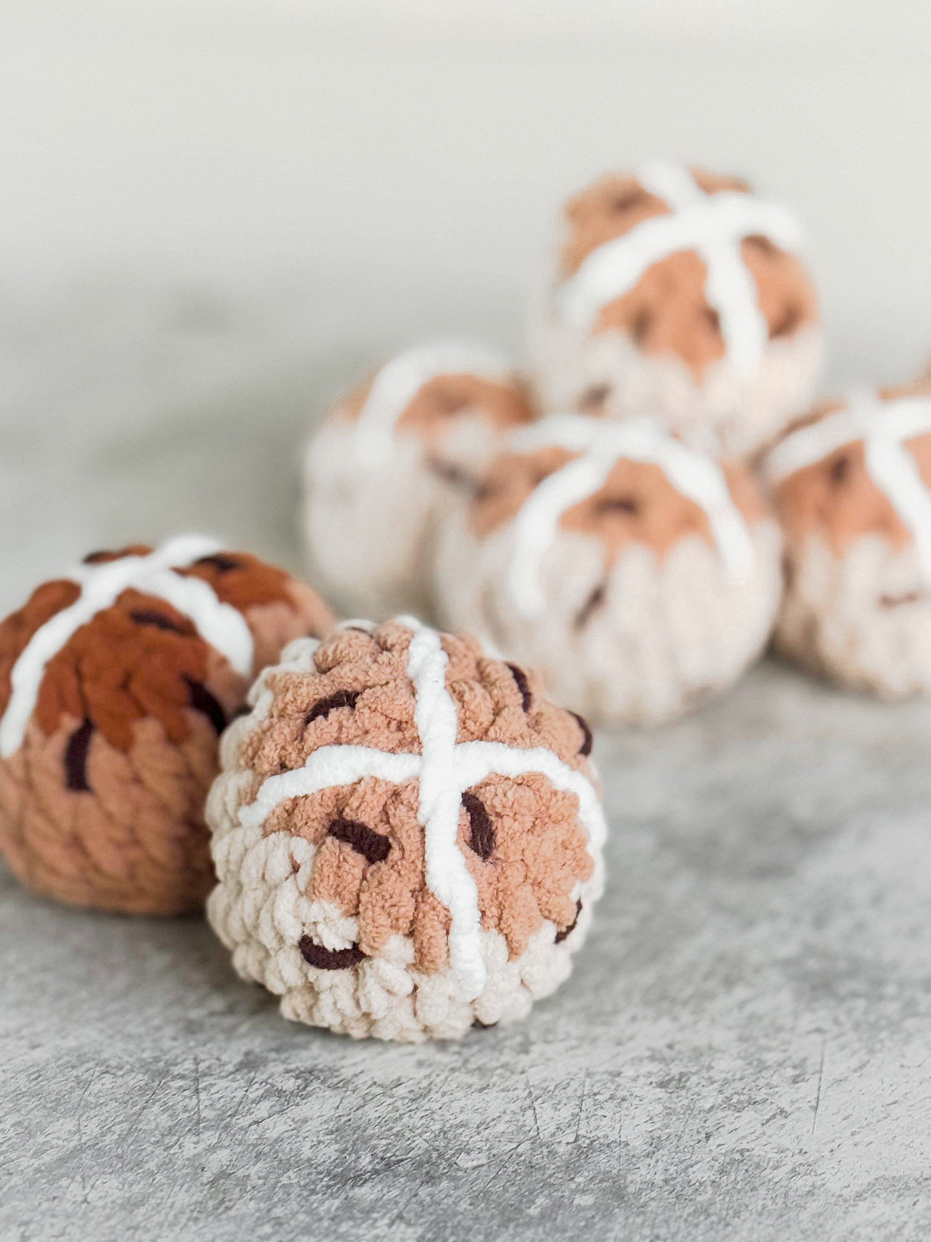 Hot Cross Bun Crochet Pattern