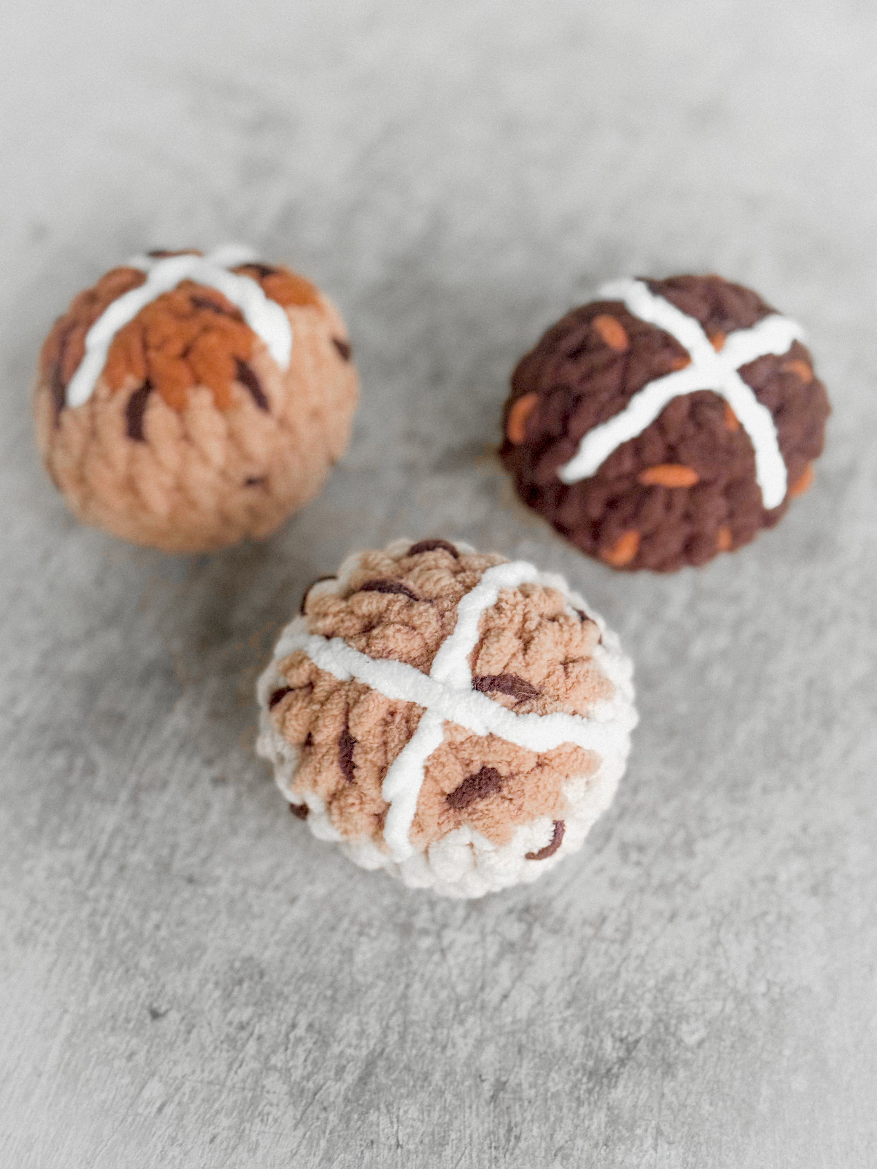 Hot Cross Bun Crochet Pattern